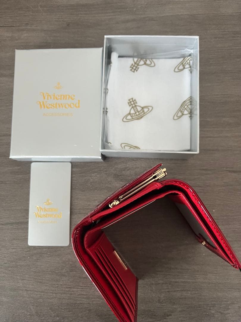 Vivienne Westwood 赤 三つ折り財布 h5