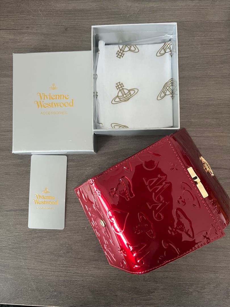 Vivienne Westwood 赤 三つ折り財布 h5