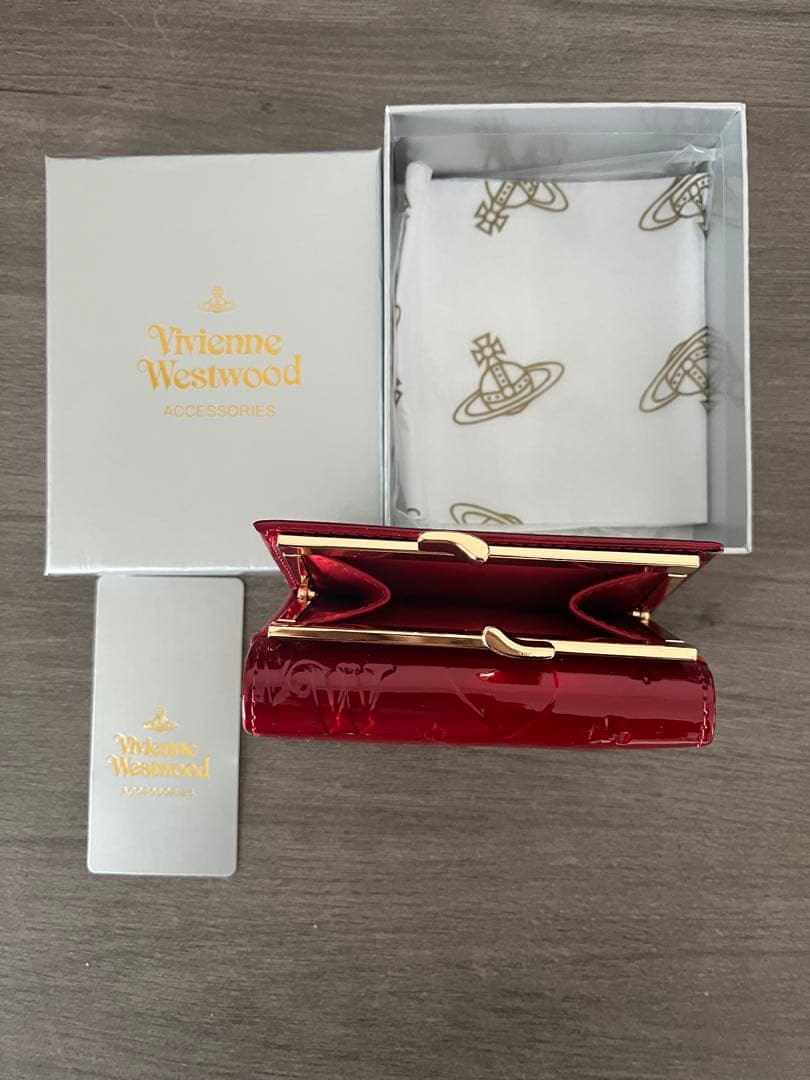 Vivienne Westwood 赤 三つ折り財布 h5