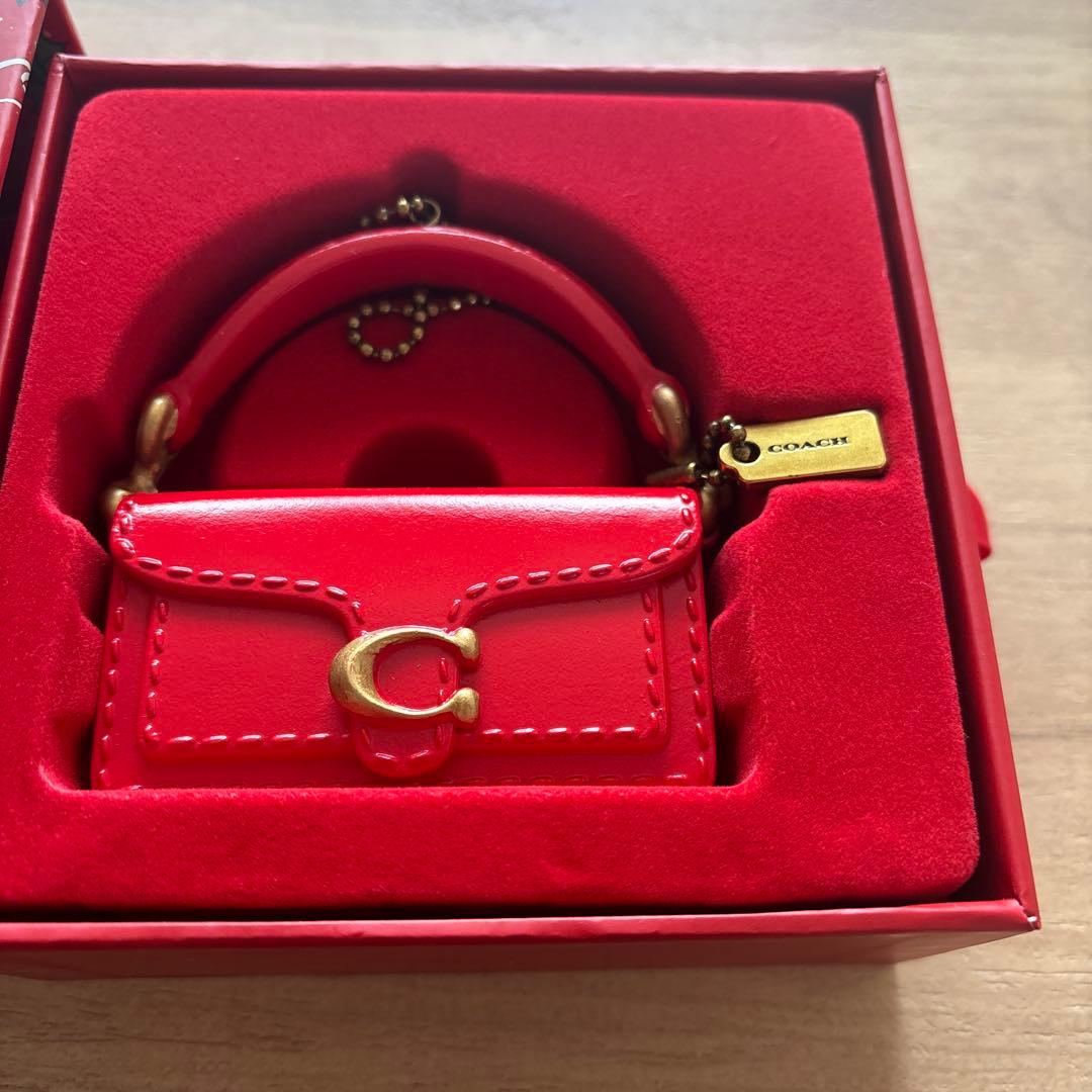 非売品　coachクリスマスノベルティ　ミニバッグ