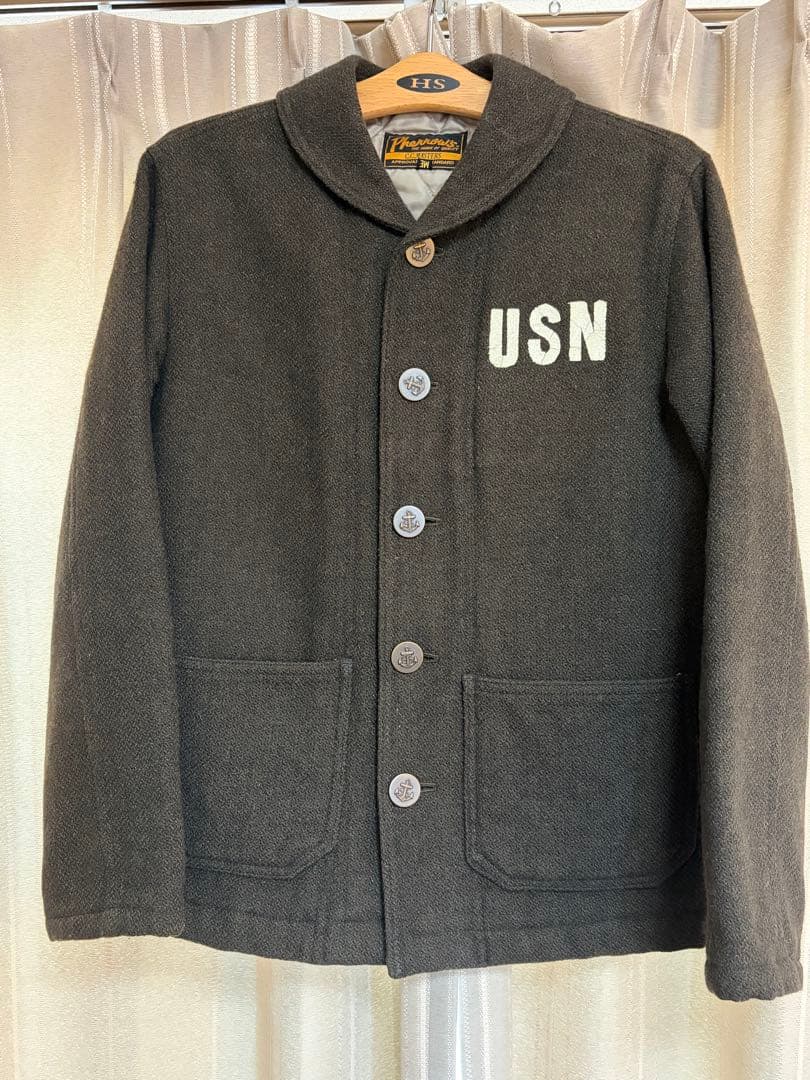 t*f様 【pherrow's】 ウールデッキジャケット サイズ M