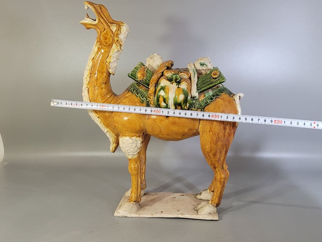 DT596 中国 唐三彩 駱駝 置物