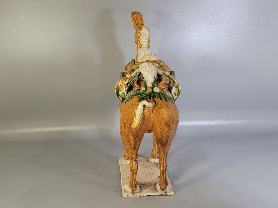 DT596 中国 唐三彩 駱駝 置物