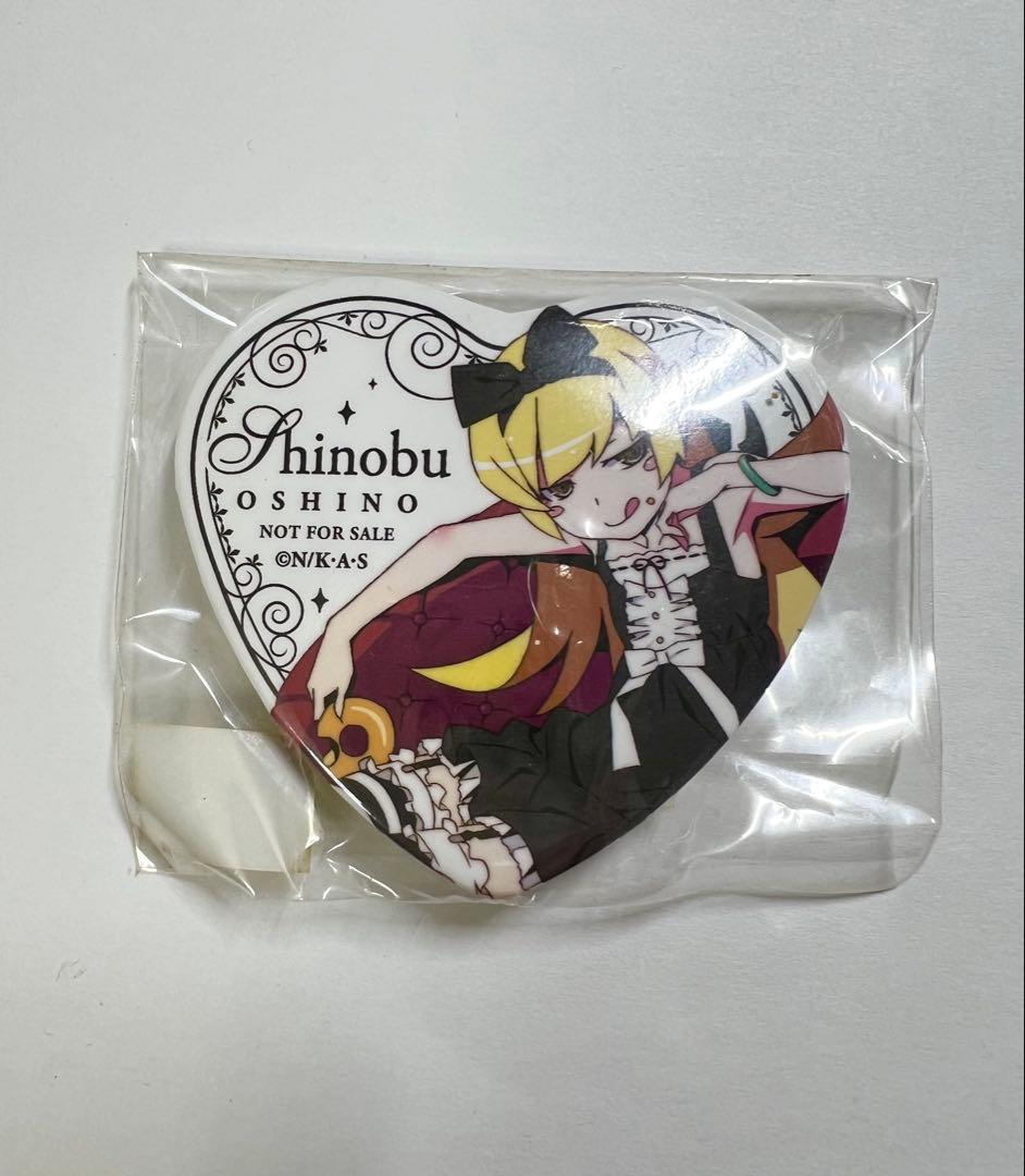 【レア】Gift ぬいぐるみ特典　ハート缶バッジ　忍野忍