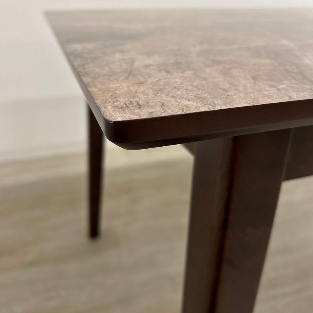新品☆大理石柄テーブル メラミン仕様 モダンスタイル スタイリッシュ 4人用