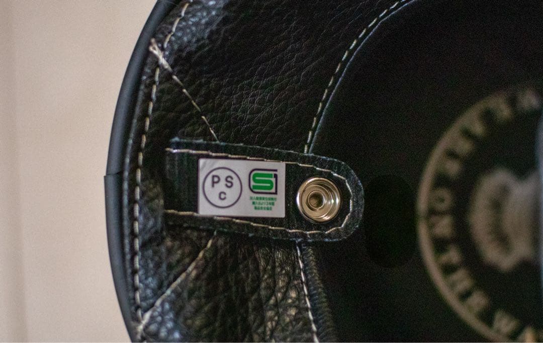 XL 新品未使用　ポリヘル　ポリス　ヘルメット アイボリーエイジング黒フレア