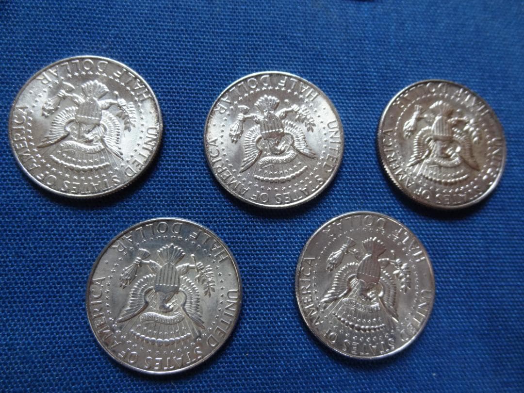 1964年ケネディハーフダラー銀貨 7枚 セットアメリカ 外国