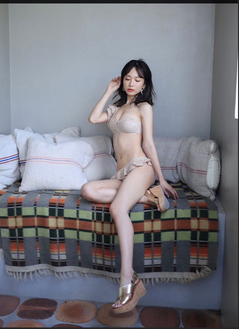 Cherie Mona 水着タグ付きワンショルビキニ ブラック