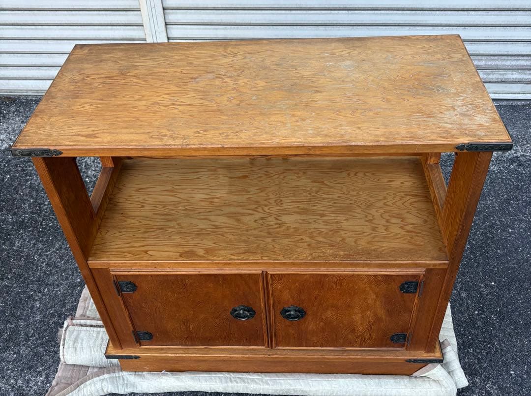 世界遺産鹿児島県産 屋久杉 茶棚 飾り棚 茶箪笥 サイドボード 和家具 伝統