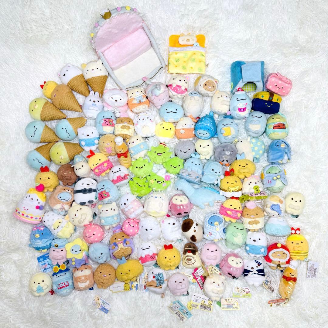 希少 大量 100個以上 すみっコぐらし てのり ぬいぐるみ マスコット まとめ