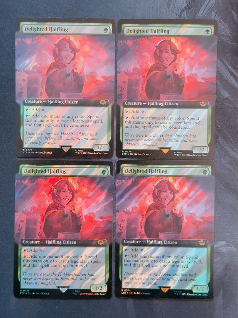 【サージfoil】喜ぶハーフリング　英語　4枚セット