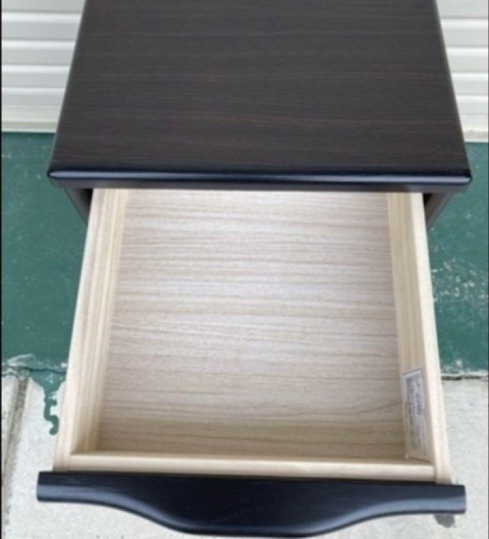 ニトリ　サイドテーブル(アスカ 2段 DBR)