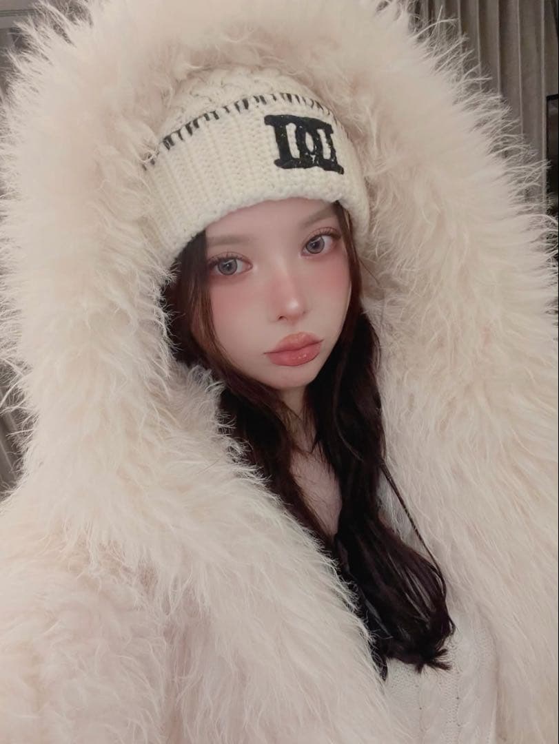 新品・未開封♡Darich♡DDロゴバスケットニットビーニー　WHT