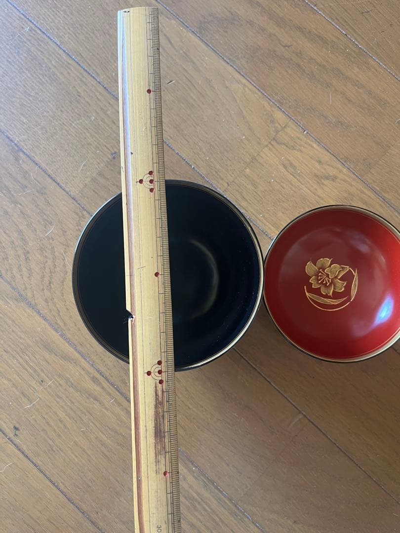 漆器椀 16個セット とフタのみ1個　金色の雲模様