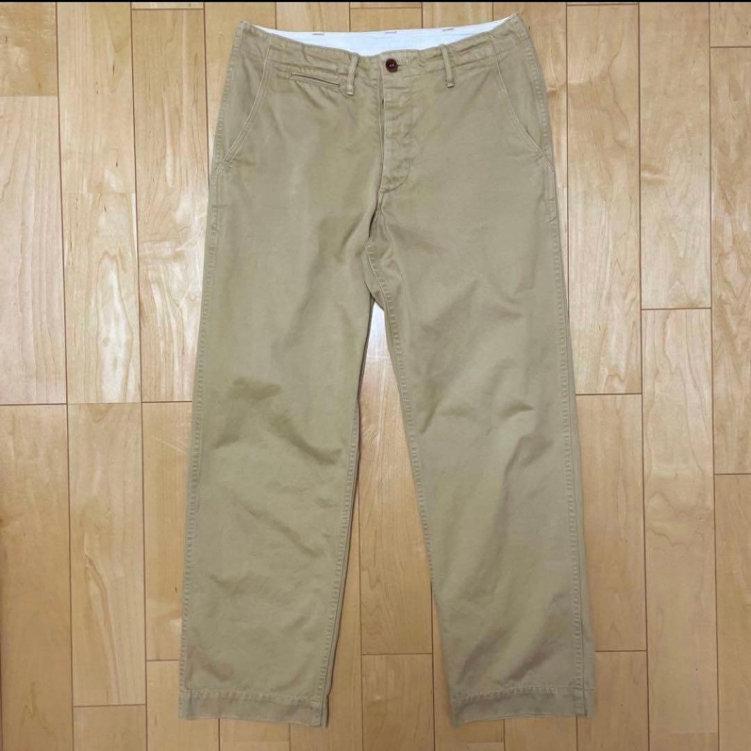 ⭐️ウエアハウス⭐️ (WAREHOUSE) Lot 1082 チノパン ベージュ