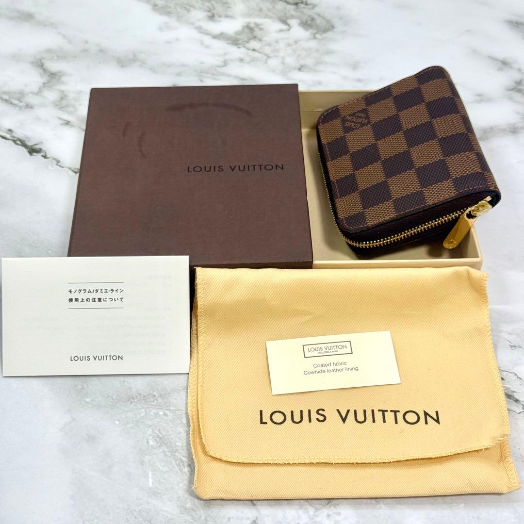 【新品同様】LOUIS VUITTON ヴィトン ダミエ パース 小銭入れ