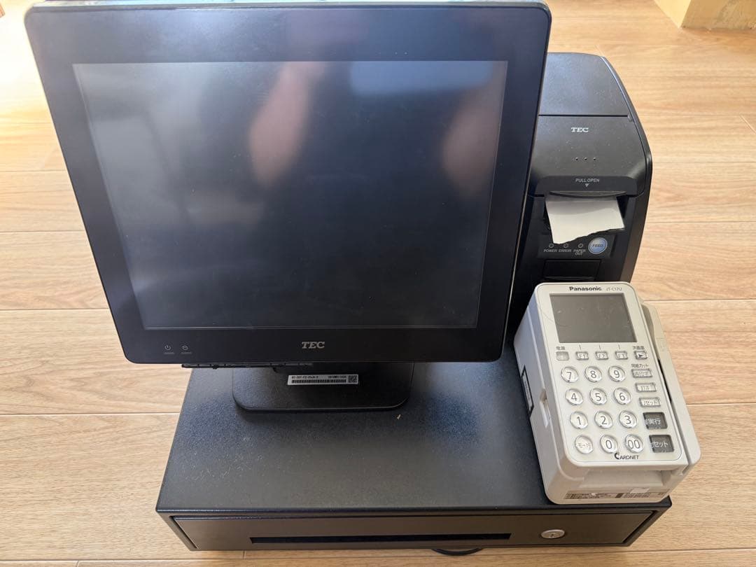 【東芝TEC】 オシャレなブラックレジスターセットQT-20T その他