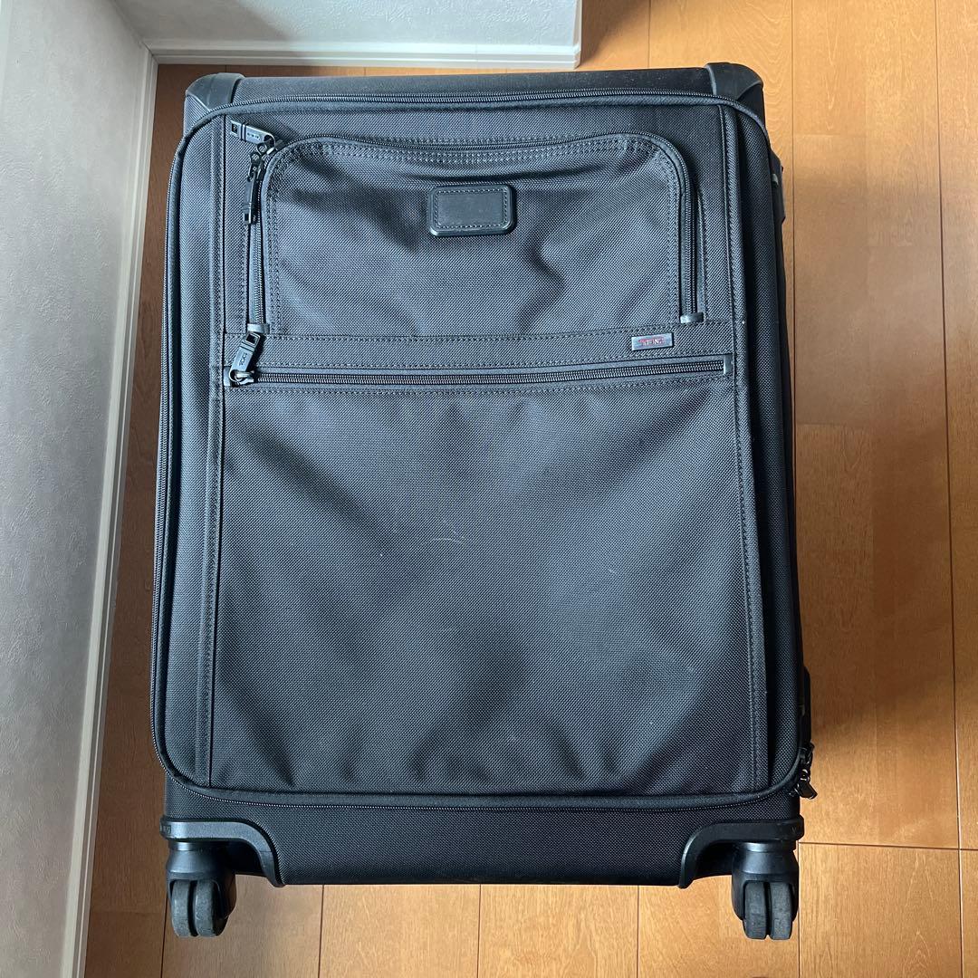 美品 83L 拡張フロントオープン　キャリーケース　ブラック 022564D2