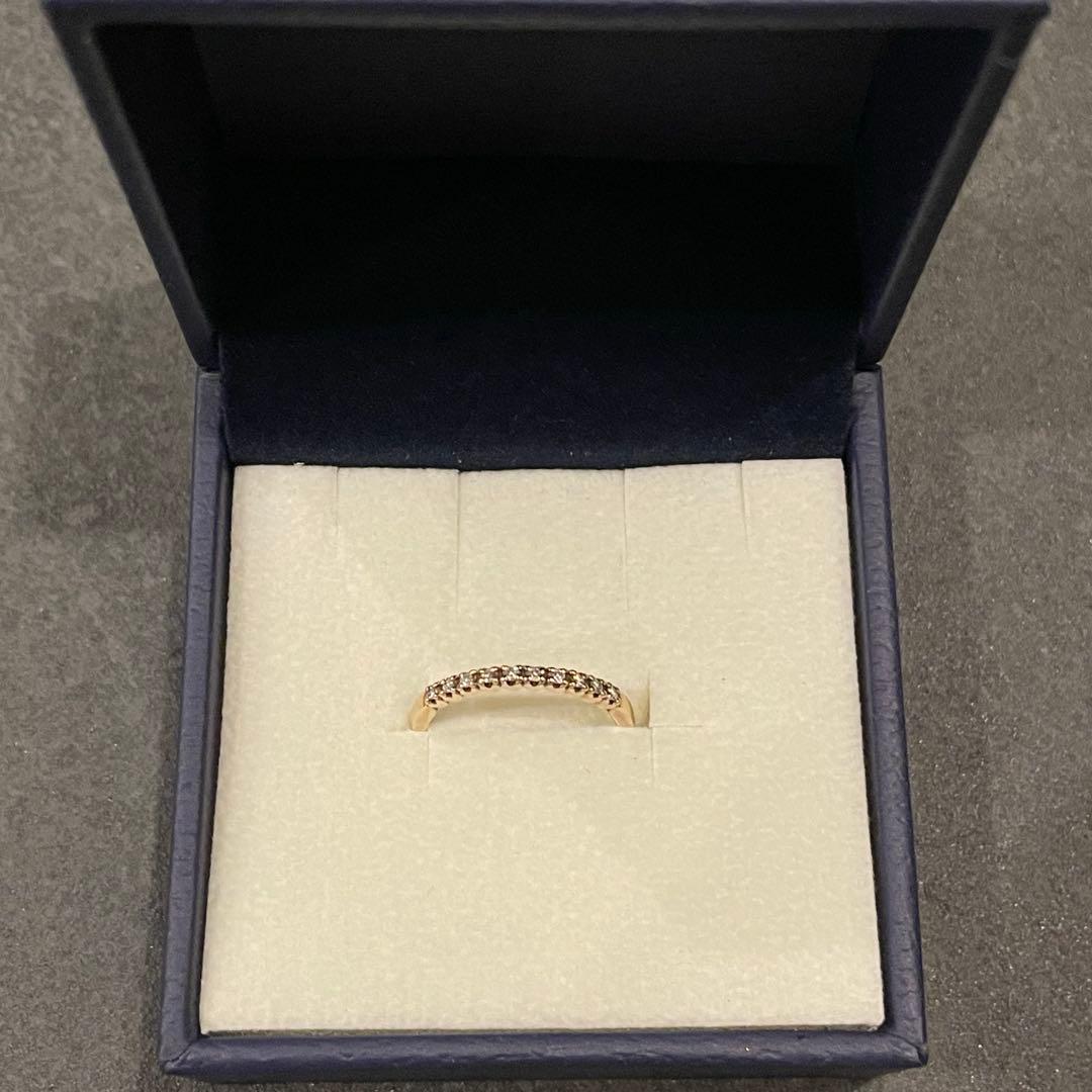 Vendome Aoyama K10 ハーフエタニティリング7号YG