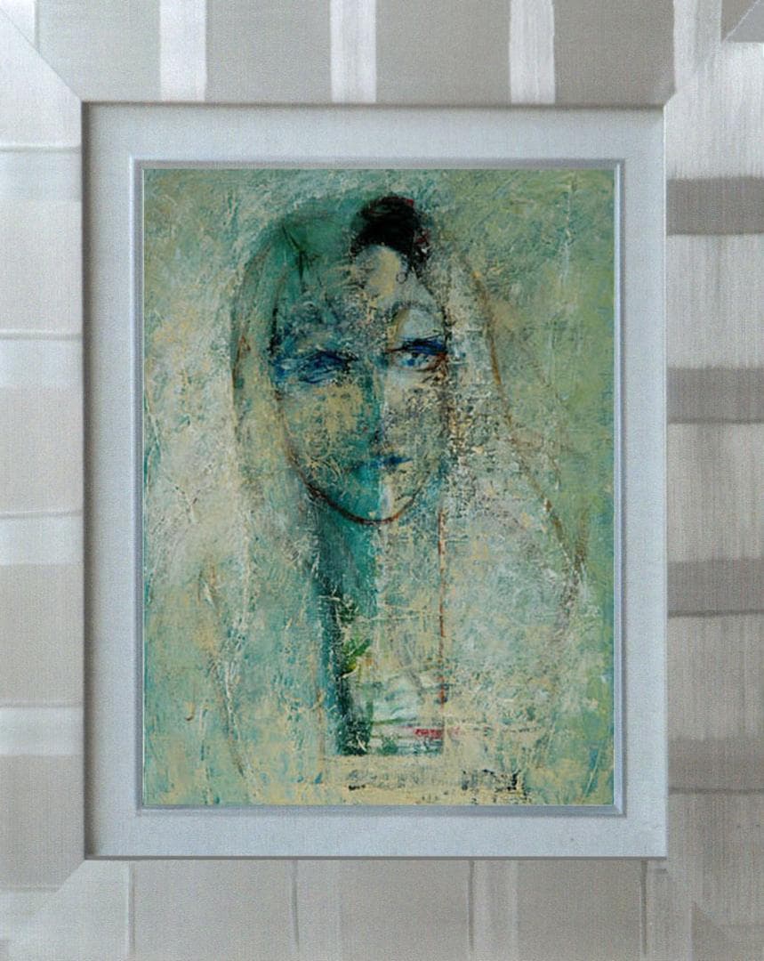 油絵 菅家令子 絵 絵画 インテリア F4-070112 人物 女性像