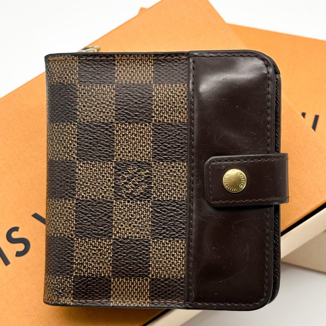 ルイヴィトン コンパクトジップ ダミエ 二つ折り ミニ スモール