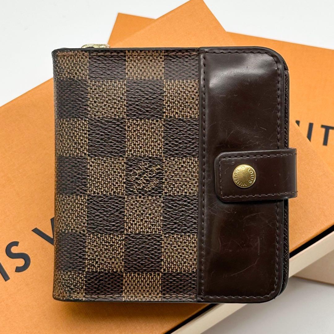 ルイヴィトン コンパクトジップ ダミエ 二つ折り ミニ スモール