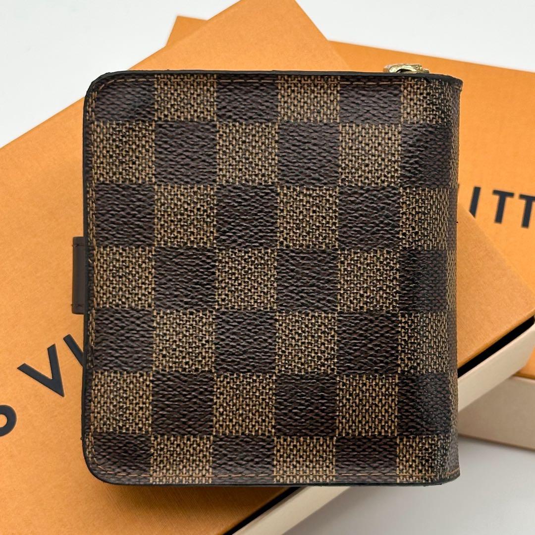 ルイヴィトン コンパクトジップ ダミエ 二つ折り ミニ スモール