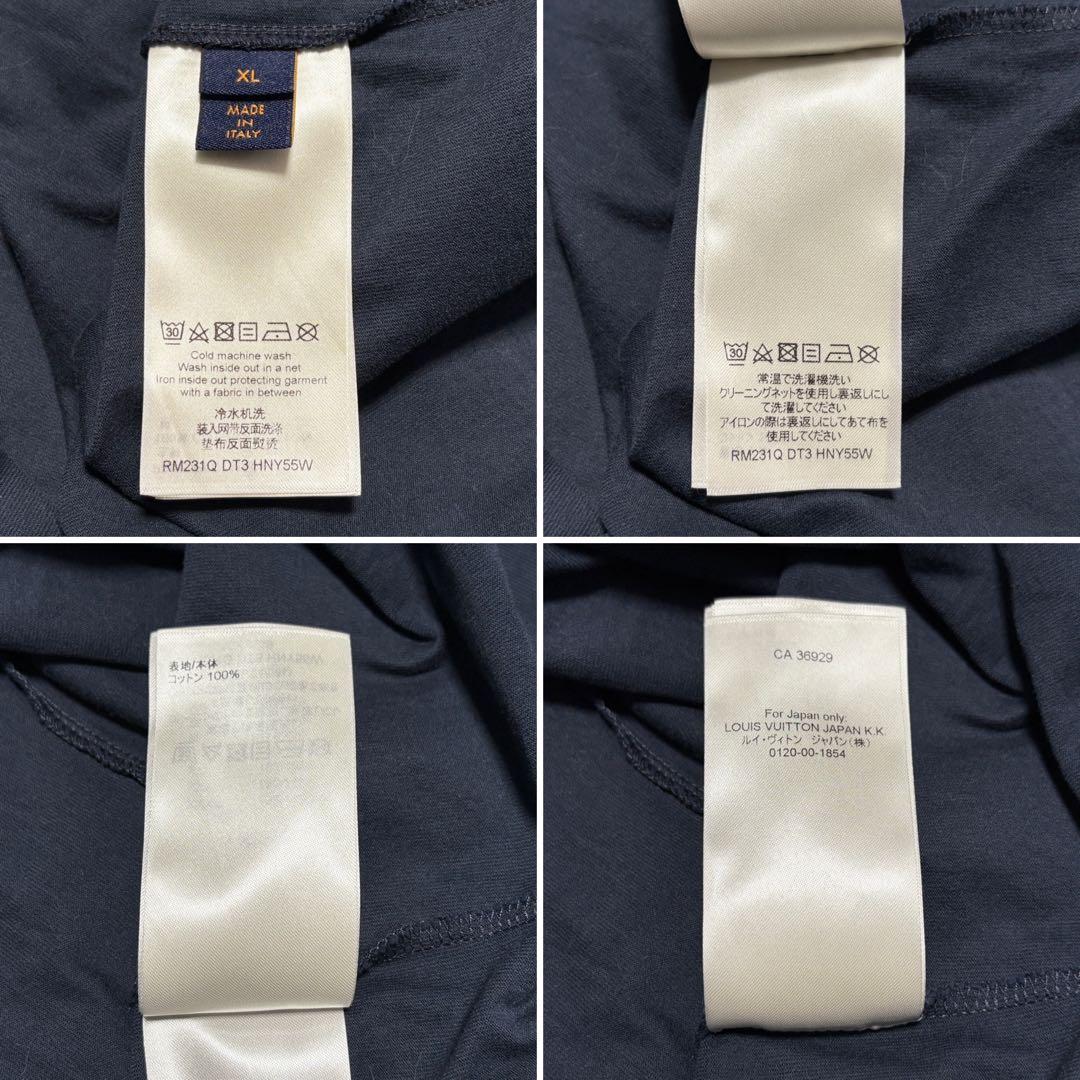 LOUIS VUITTON ルイヴィトン エンボス LVロゴ Tシャツ XL