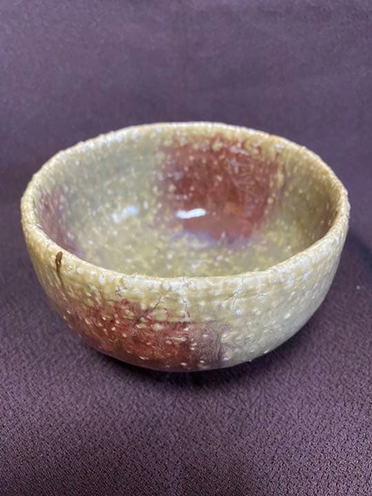 #希少陶器河合寛次郎高橋一智作白紬筒形抹茶碗　超レア