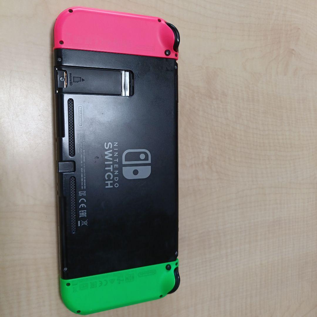 Nintendo Switch グリーン/ピンク 本体　ジャンク