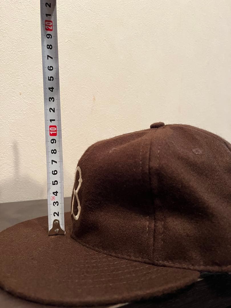 エベッツフィールドフランネルズ　ベースボールキャップ　ウールキャップ　ブラウン
