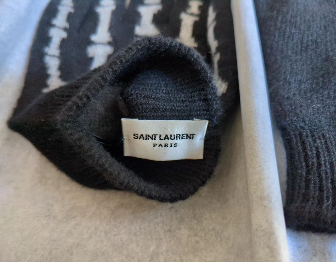 1*5様 新品未使用 SAINT LAURENT PARIS スカルグローブ 黒
