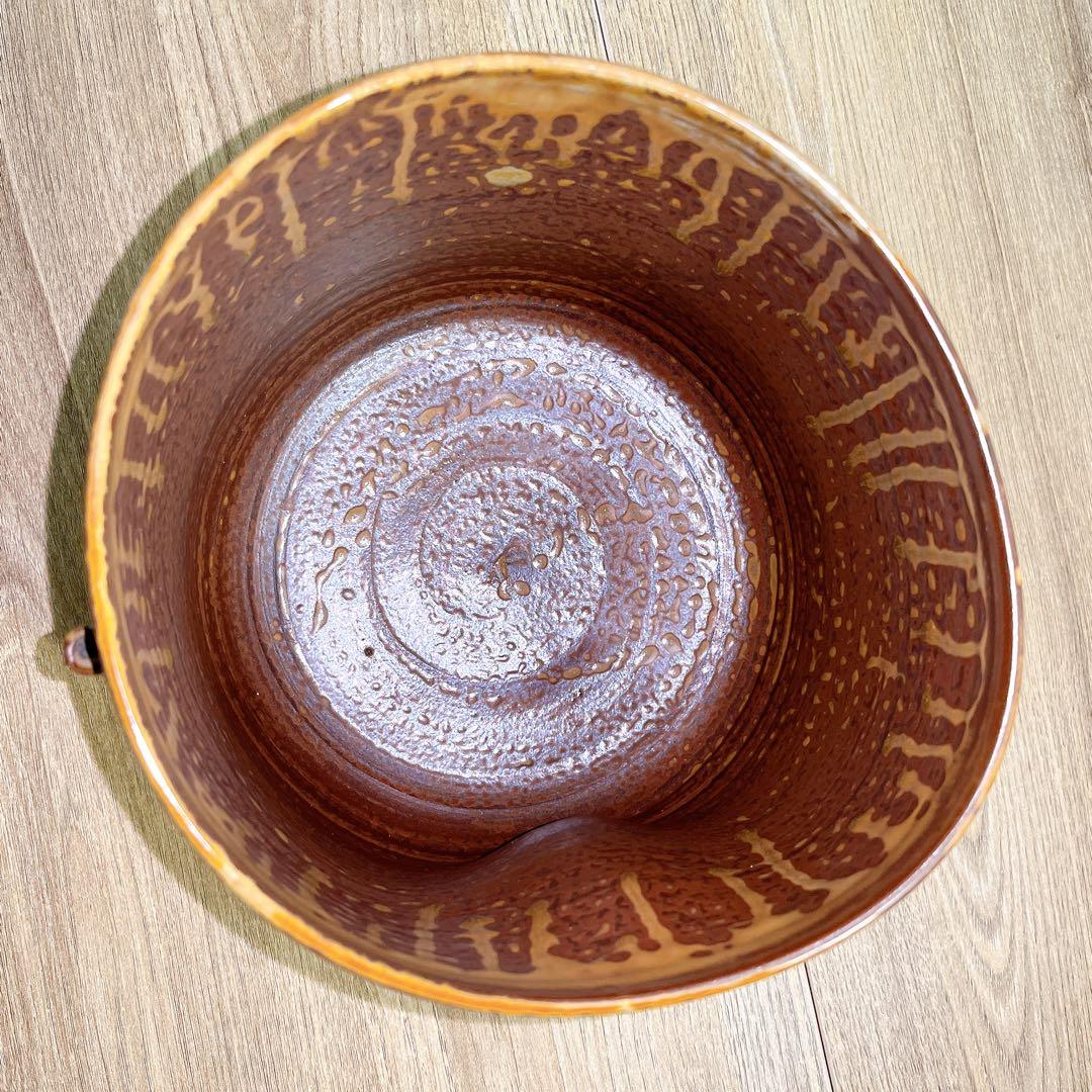 元永彰一 高取焼 管耳付 水指 茶道具