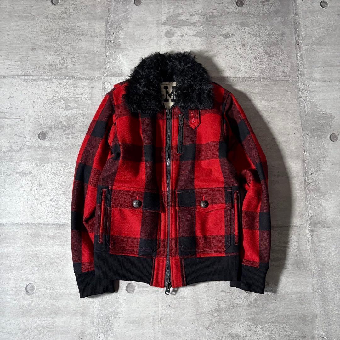ジャケット・アウター 00s archive far check wool jacke y2k