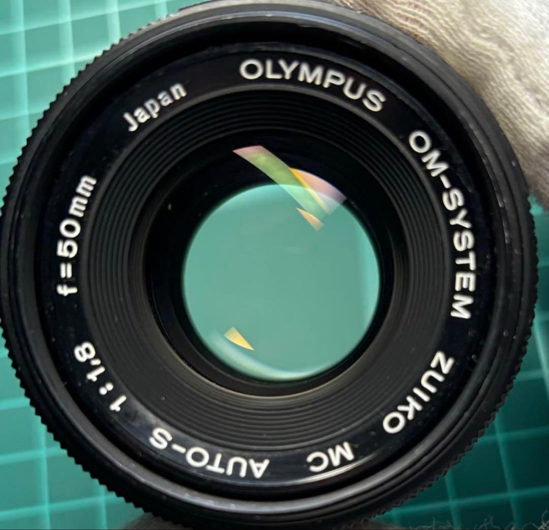 ★ OLYMPUS OM-1 (使用説明書付) + ★ 標準レンズ 50mm