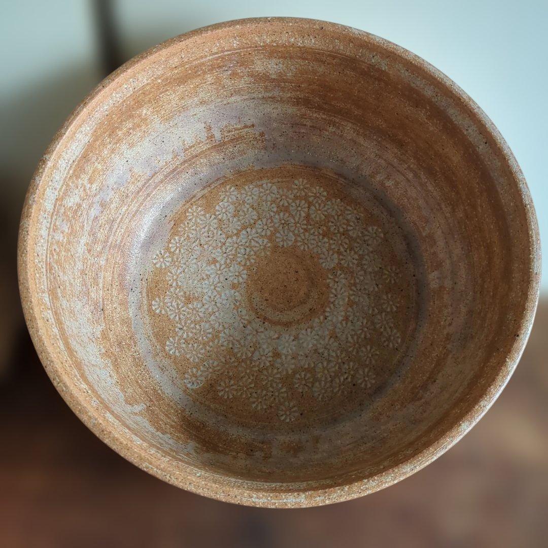 蓋付き水差し 平水指　信楽焼　割れ蓋　陶器　茶道具　茶道　紙箱