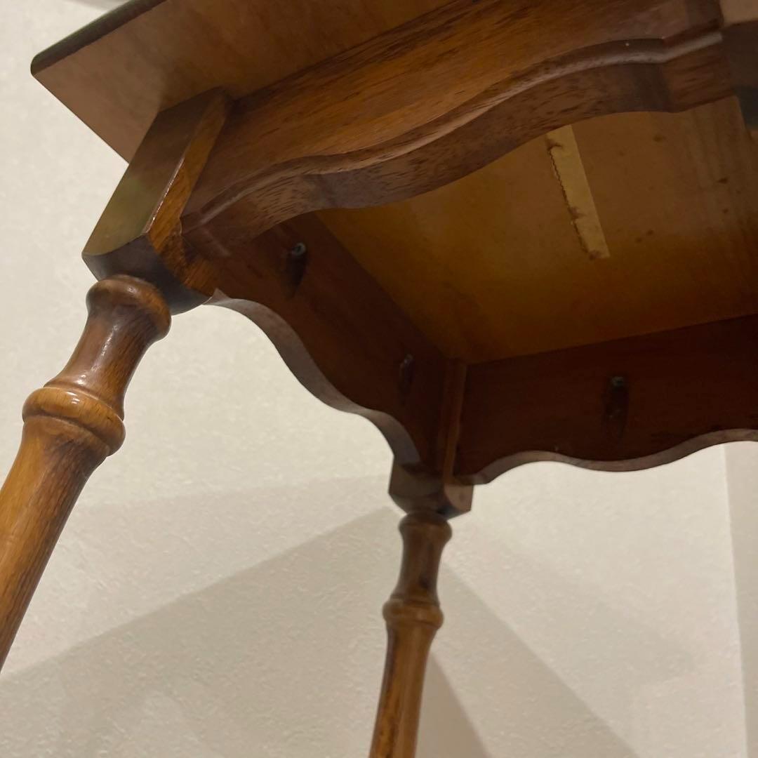 オールドカリモク　電話台　花台　コーヒーテーブル　サイドテーブル　昭和レトロ