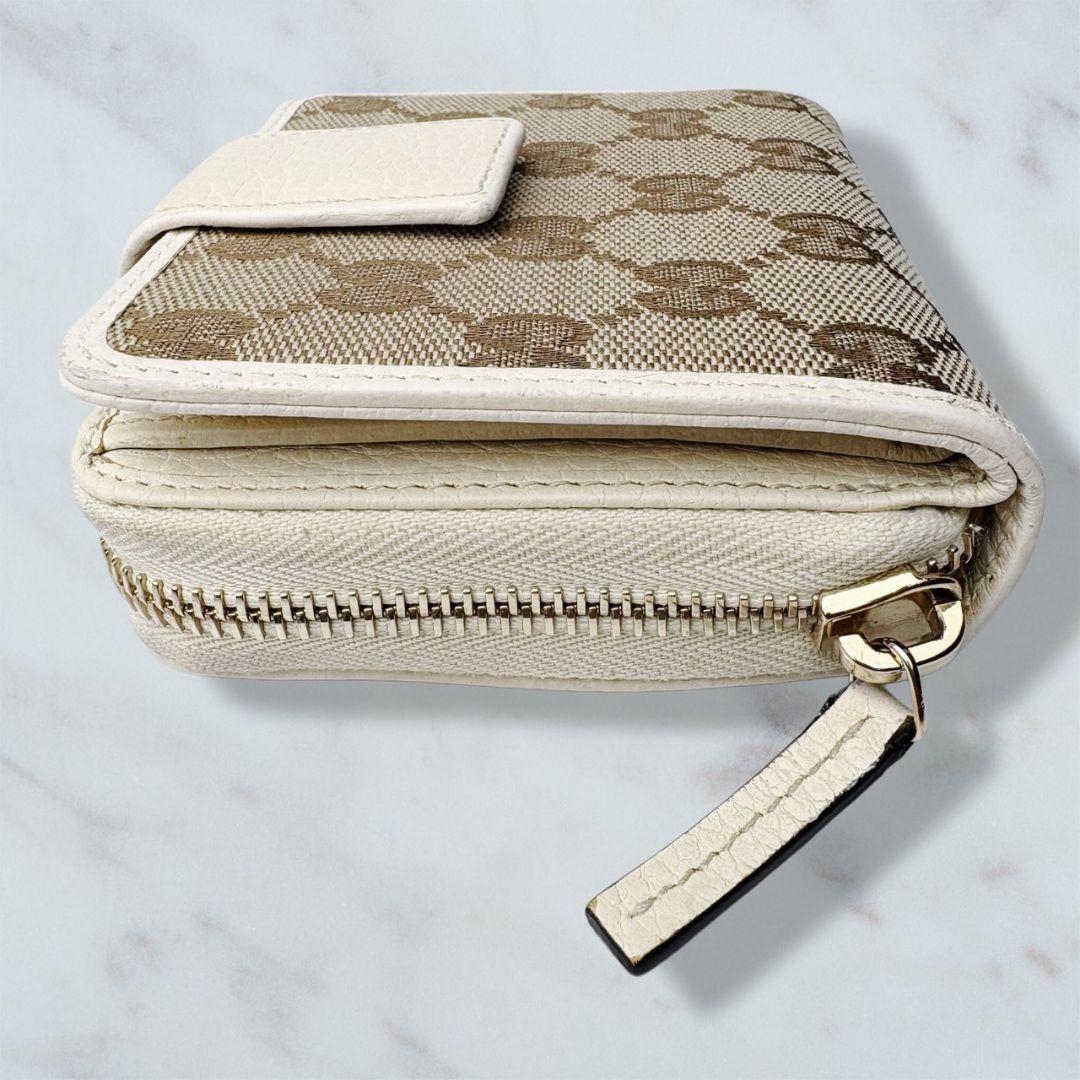 38 GUCCI 二つ折り財布 GGキャンバス xm3
