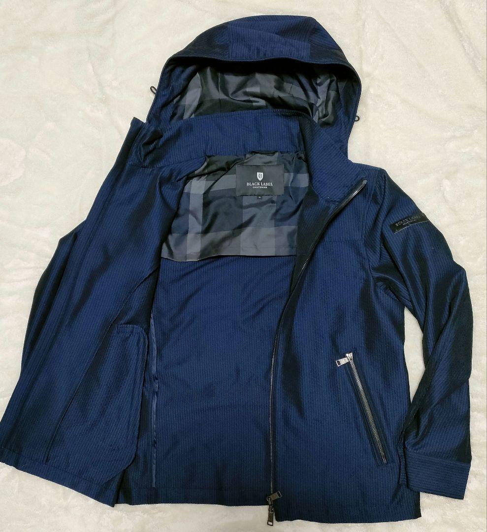 【未使用に近い】ブラックレーベルクレストブリッジ　シアサッカー　パーカー　紺