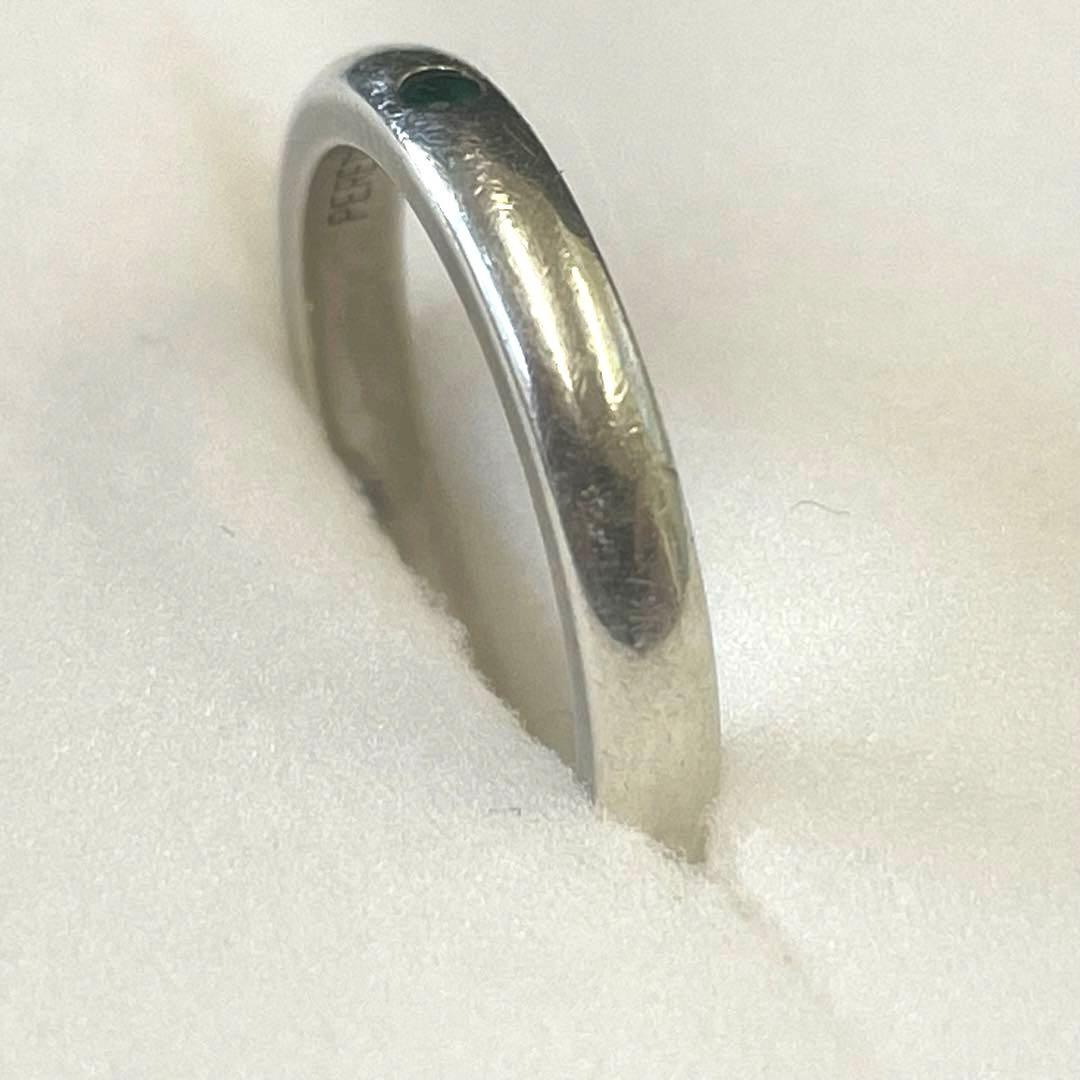 【H】Tiffany ティファニー スタッキング バンド エメラルド SV925