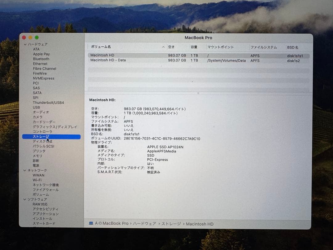 【値下げ】MacBook Pro 2019 16インチ i9 64GB 1TB