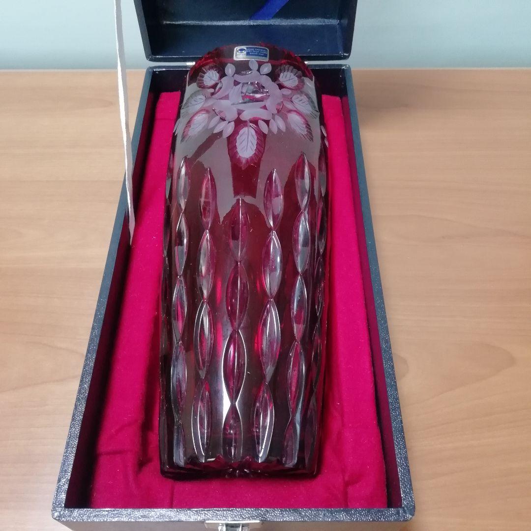 ラウジッツァー　クリスタル　花瓶