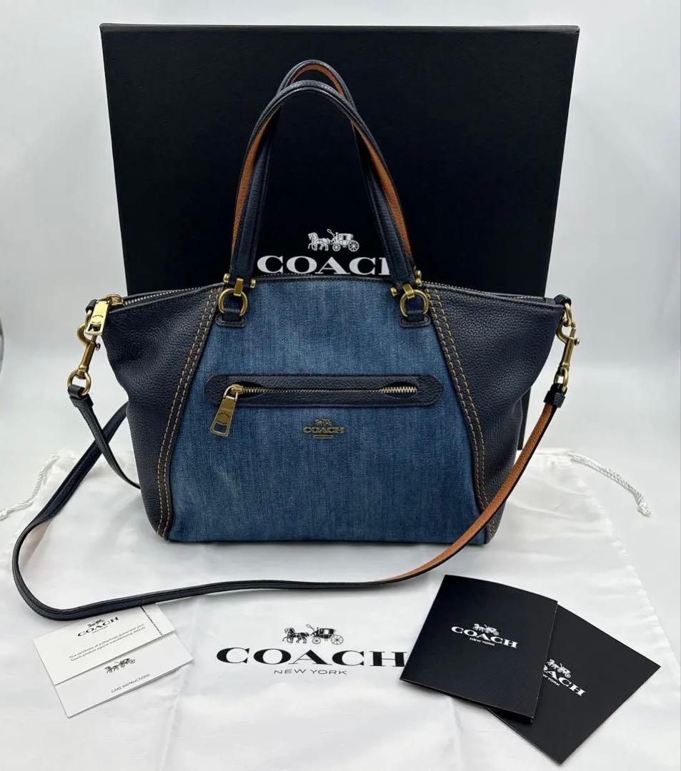 COACH coach コーチ ハンドバッグ ショルダーバッグ デニム