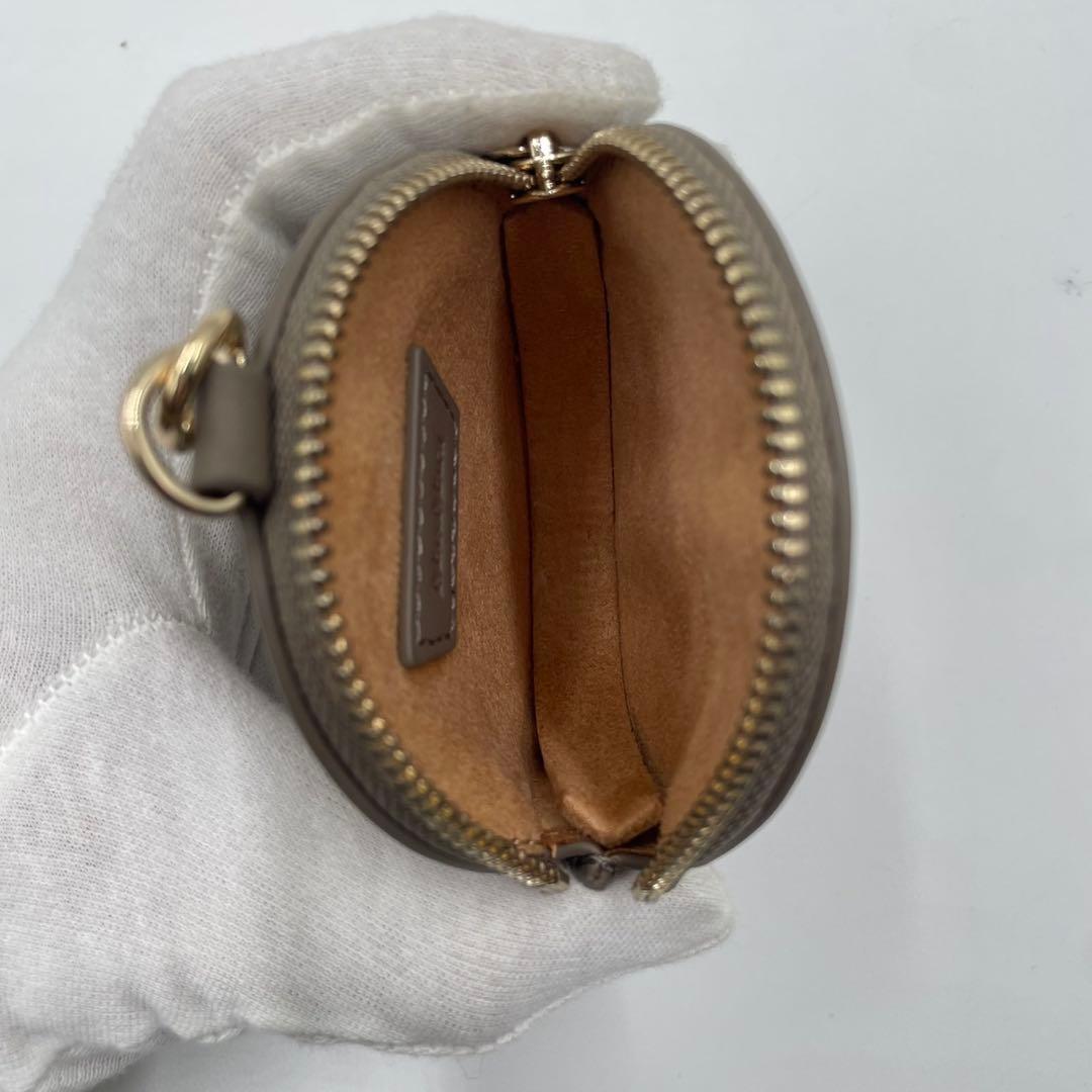 【未使用級】 マックスマーラ カーフレザー ストラップ マルチケース グレージュ