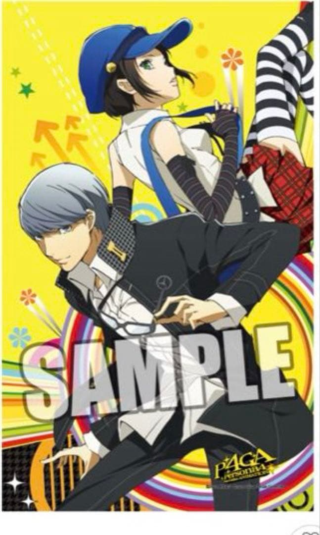 鳴上悠　マリー　キービジュアル 縦長クッション ペルソナ4 ザ・ゴールデン