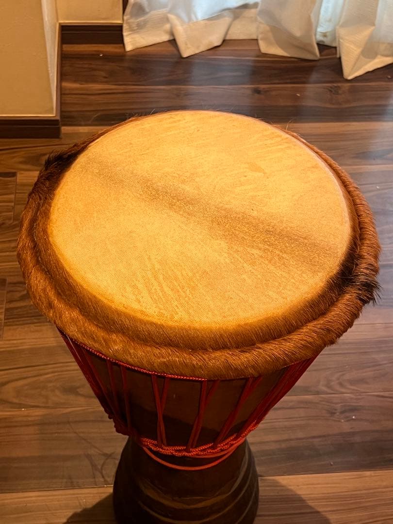 木製パーカッション 楽器　打面30センチジャンベ