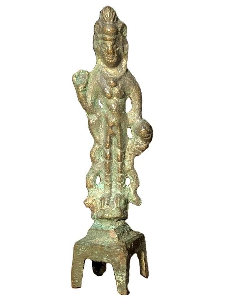 【 金銅菩薩立像 】　唐代仏教　念持仏/携行仏