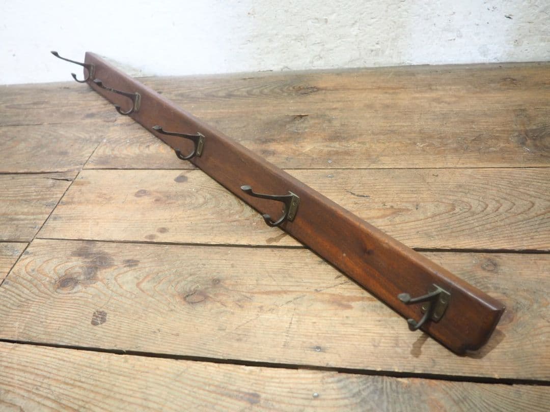 1175 ①アンティーク　ウォールフック　壁掛け　帽子掛け　金具　古道具レトロ