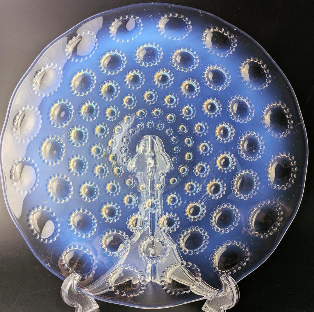 ルネ・ラリック アスター オパルセント大皿 27cm 1935頃 マルシャック