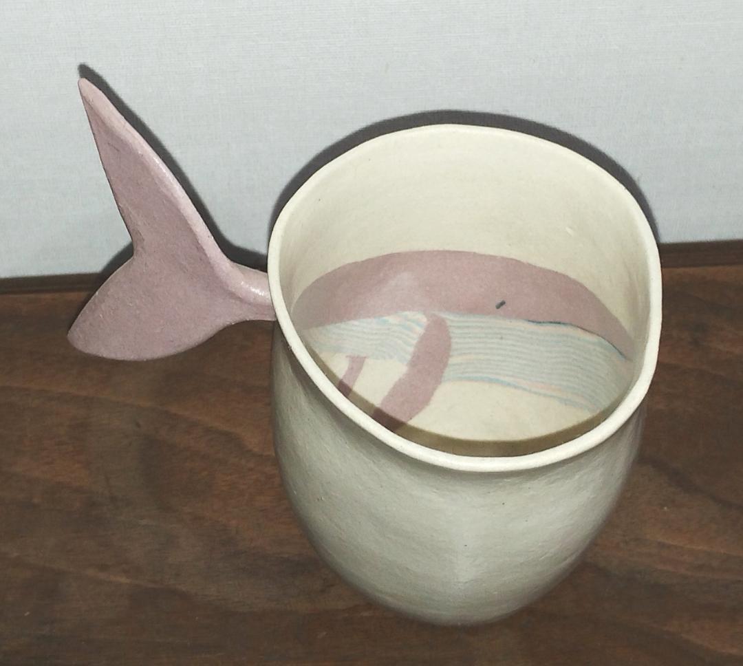 クジラカップ　信楽焼　錬込作家　高橋由紀子